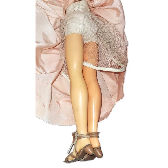 19" 1950s Vintage Teenage High Heel Fashion Doll~Twist Waist ~Homemade Heels - Picture 10 of 12